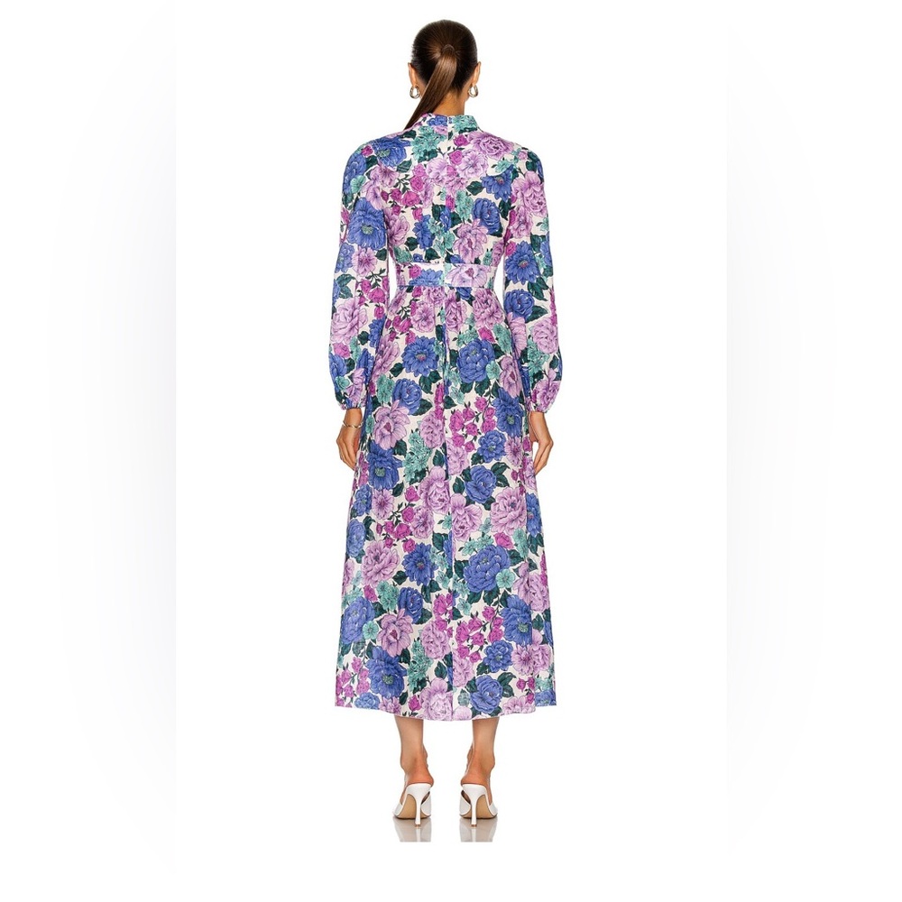 Zimmermann Poppy Plunge Midi Dress Size 0 - Picture 3 of 7